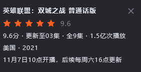 英雄联盟双城之战评分如何_英雄联盟双城之战评价如何