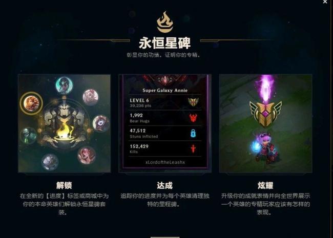 lol永恒星碑有什么奖励