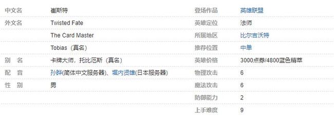 英雄联盟卡牌叫什么名字