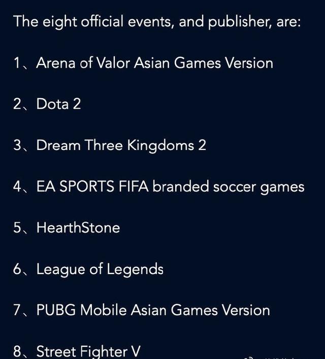 英雄联盟加入了亚运会吗