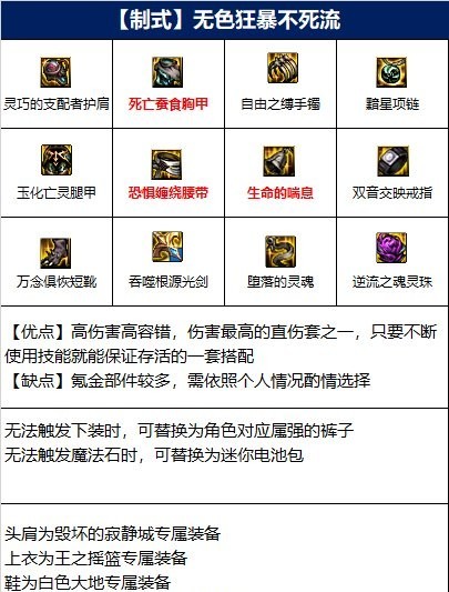 地下城剑魂110级装备怎么配_dnf剑魂110级装备搭配攻略