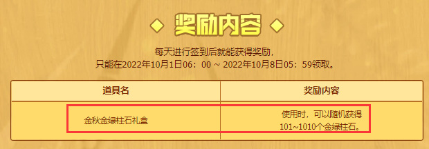 地下城与勇士110版金秋稻香享好礼中最多可领取多少个金秋金绿柱石礼盒
