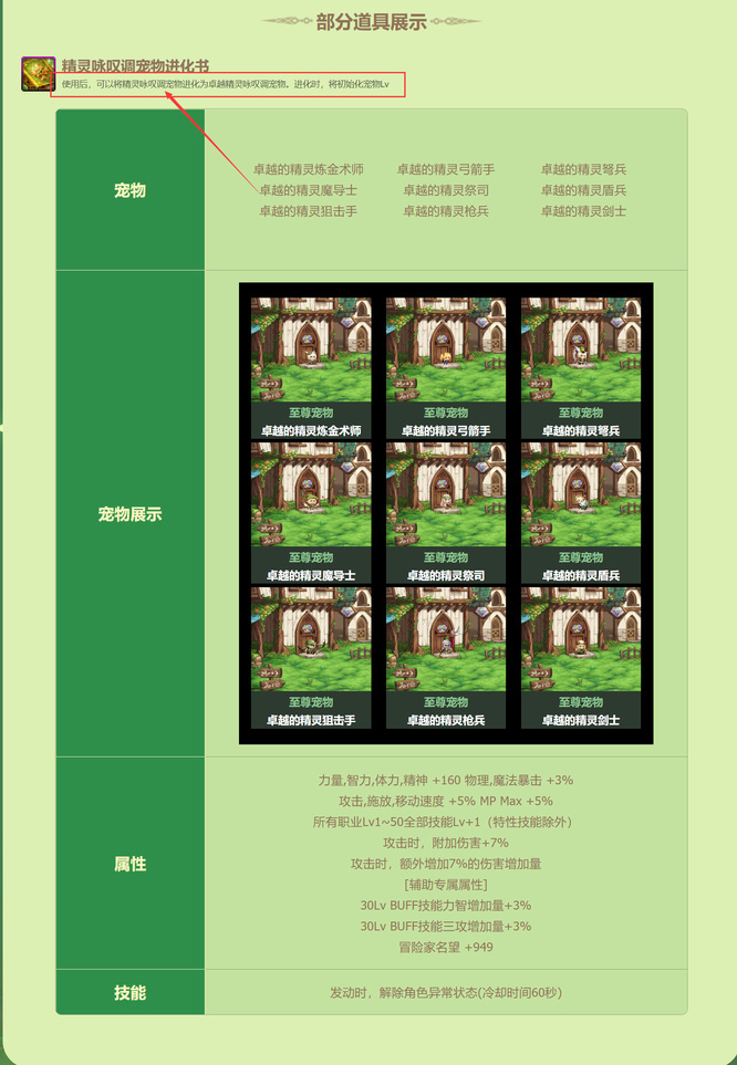 地下城与勇士110版本初阶精灵宠物怎么进阶_DNF110版本初阶精灵如何进阶