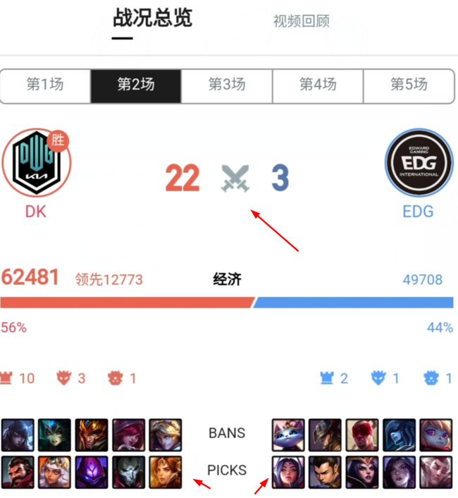 LOLedg和dk第二局阵容是什么