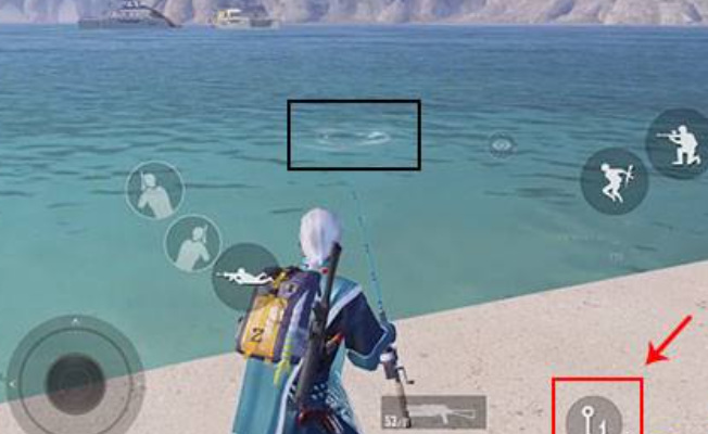 和平精英手游钓鱼怎么没有鱼钩