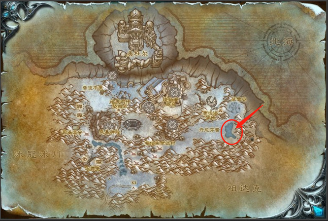 wow霜原湖在哪里