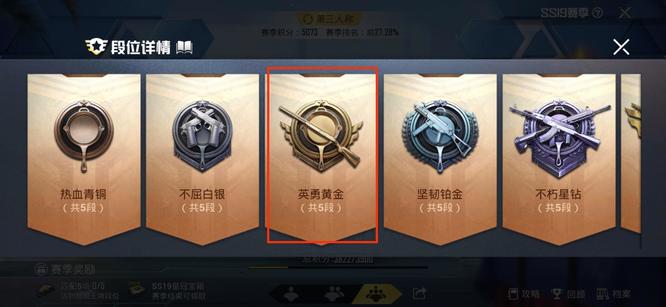 吃鸡黄金段位厉害吗