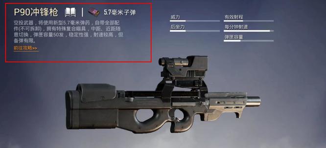 和平精英手游老版的p90长什么样