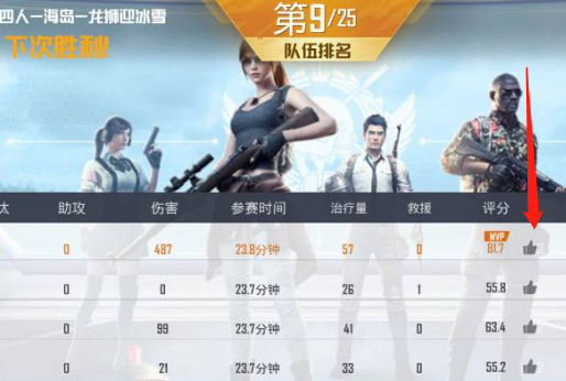 和平精英手游为什么不能点赞队友