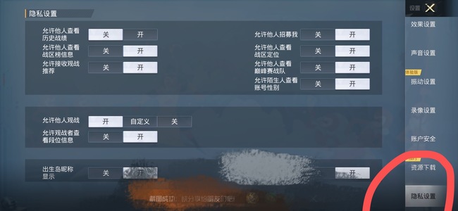 和平精英手游怎么隐藏个人战绩_和平精英如何隐藏个人数据