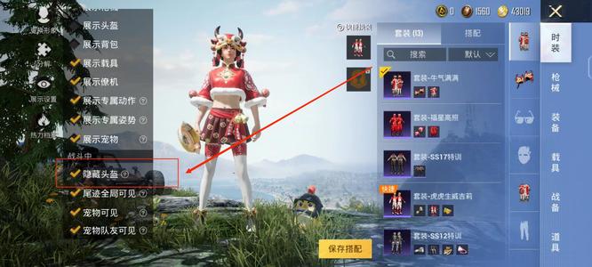 和平精英手游战斗中怎么隐藏头盔