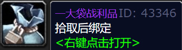 魔兽世界wlk一大袋战利品里面有什么