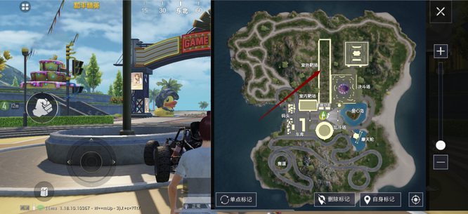 和平精英手游射击训练场在哪里找_和平精英训练场地在哪里