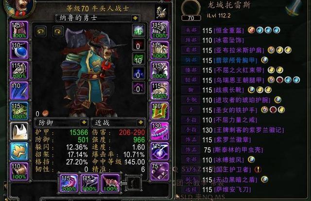 wowtbc防战三围多少达标