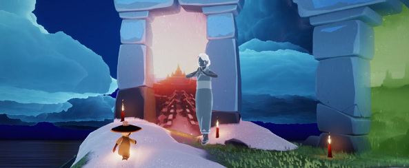 光遇手游霞谷拱门冥想在哪里