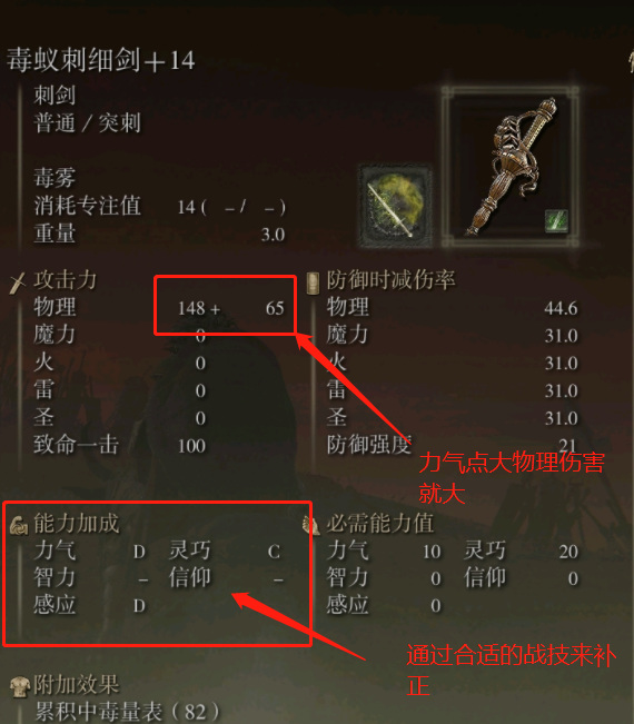 老头环毒蚁刺细剑是用失色锻造石强化吗