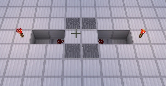 mc我的世界怎么做红石自动门_红石自动门的制作方法