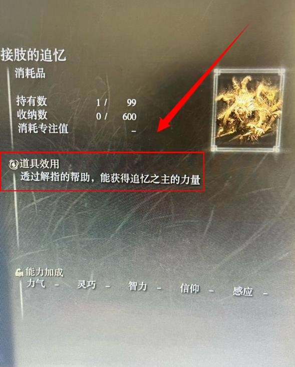 老头环接肢的追忆怎么用