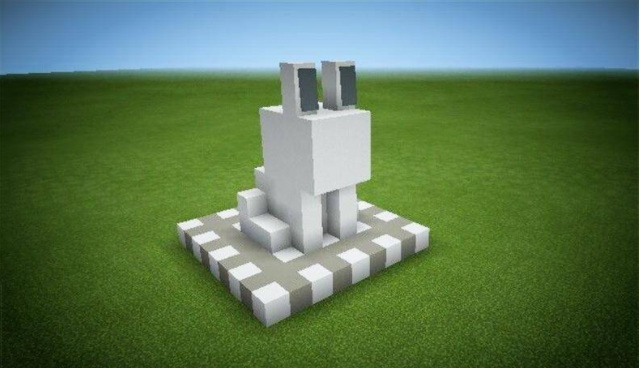 mc我的世界小兔叽怎么建_我的世界教程如何建造可爱的小兔叽