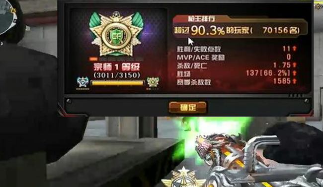 cf穿越火线宗师和传奇能排吗