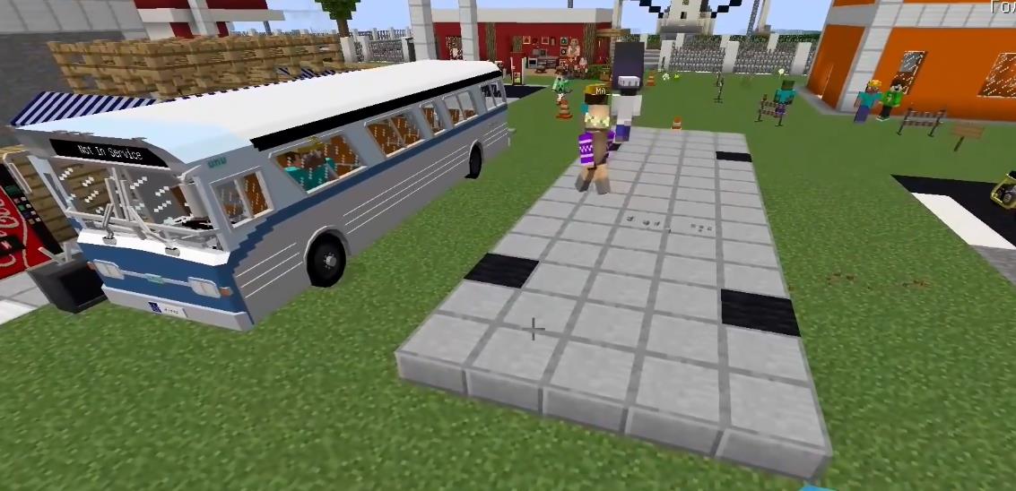 mc我的世界大巴车如何建造