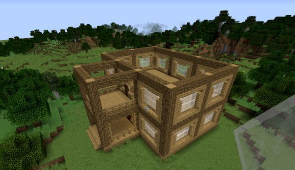 mc我的世界怎么做房子豪华简单_简单又高级轻松打造豪华房屋!