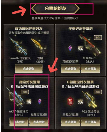 cf穿越火线如何召回老玩家