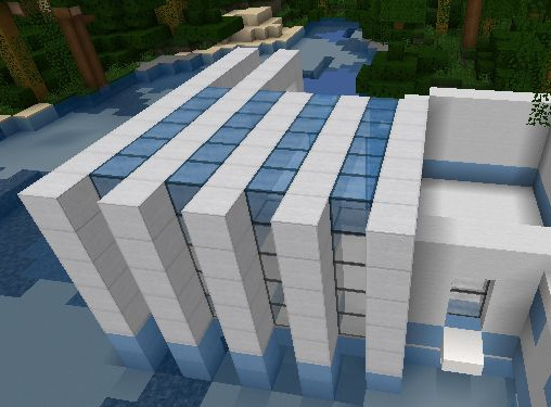 mc我的世界水上别墅怎么造_教你在我的世界中建造水上别墅