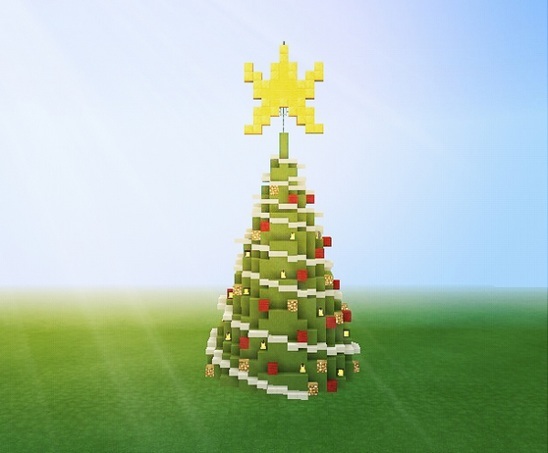 mc我的世界圣诞树教程是什么_如何在我的世界游戏中制作圣诞树