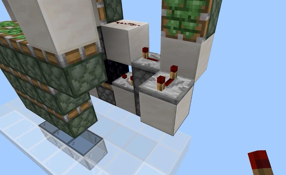 mc我的世界活塞门怎么做5×5_我的世界教程制作5×5活塞门简单易学