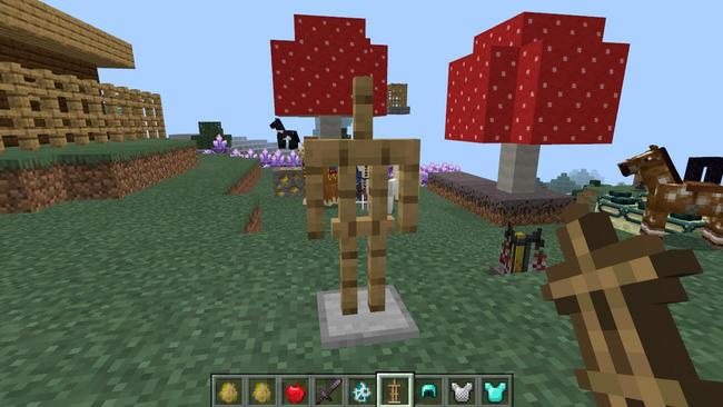 mc盔甲架怎么换动作