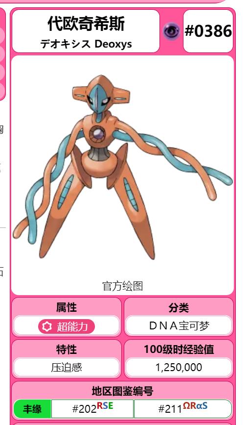 mc我的世界宝可梦代欧奇希斯属于几级神