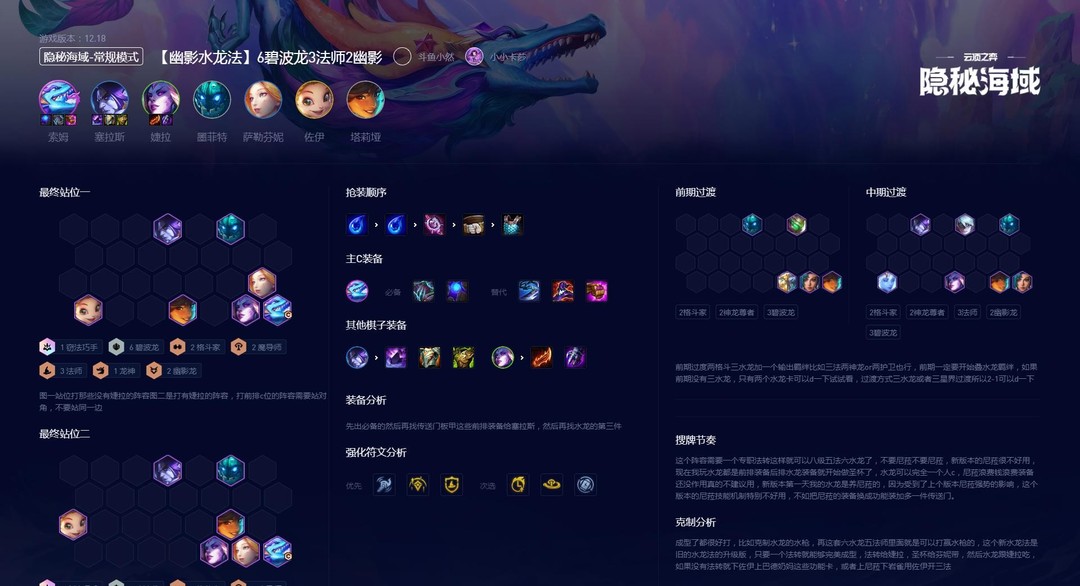 云顶之弈.5lol英雄联盟碧波龙阵容怎么搭配_云顶之弈碧波龙阵容搭配指南