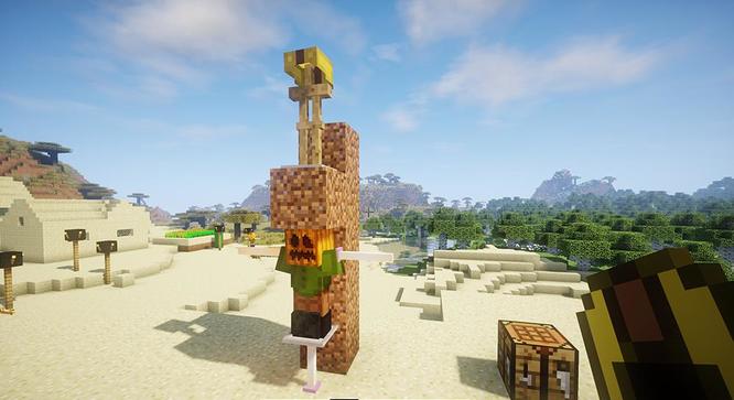 mc我的世界稻草人怎么做_世界中的稻草人制作方法