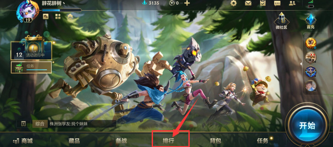 lol英雄联盟手游怎么展示排名