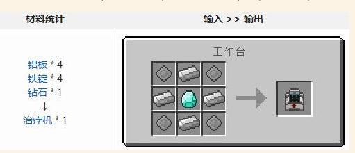 mc我的世界神奇宝贝治疗仪怎么做