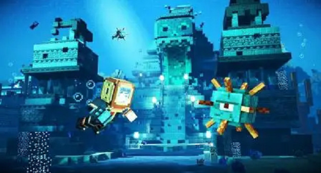 mc我的世界海底神殿怎么探索