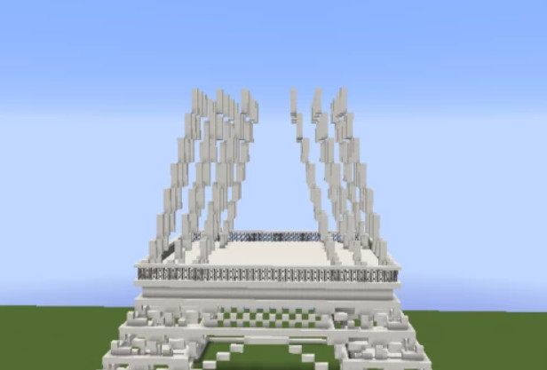 mc我的世界巴黎铁塔怎么做_我的世界教程制作巴黎铁塔！