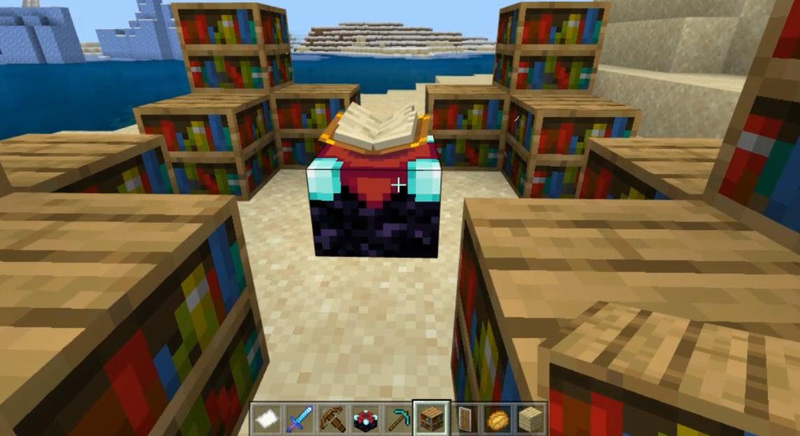 mc我的世界高级附魔台怎么摆书架_如何在我的世界中摆放高级附魔台和书架