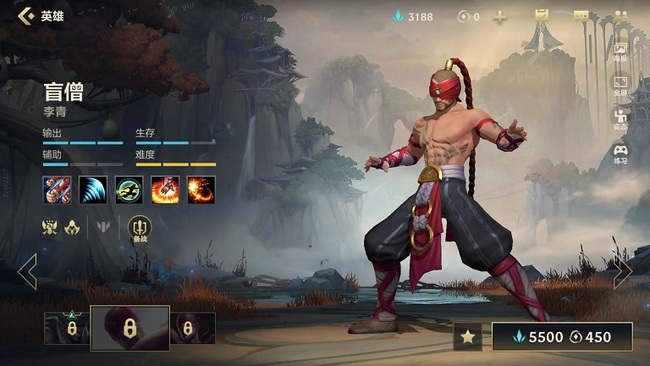 lol英雄联盟手游盲僧英文叫什么