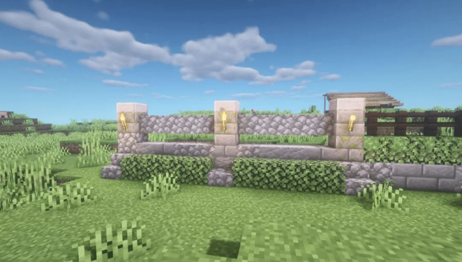mc我的世界石头围墙怎么做_如何在我的世界中建造石头围墙