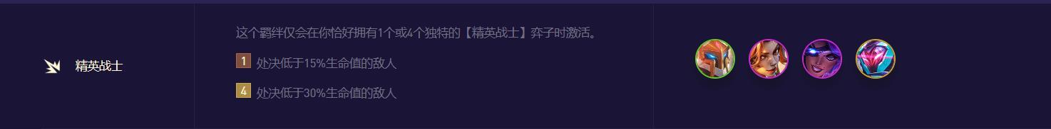 云顶之弈精英战士触发卓尔不群吗