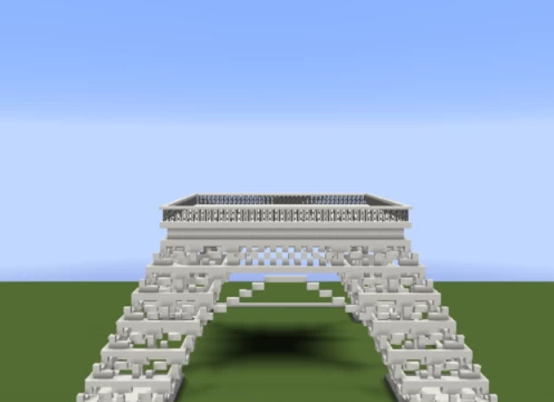 mc我的世界巴黎铁塔怎么做_我的世界教程制作巴黎铁塔！