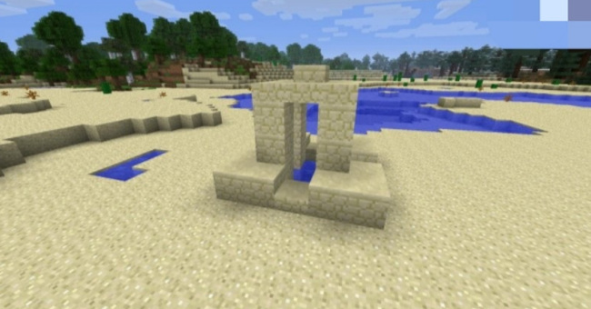 mc沙漠水井下面有什么