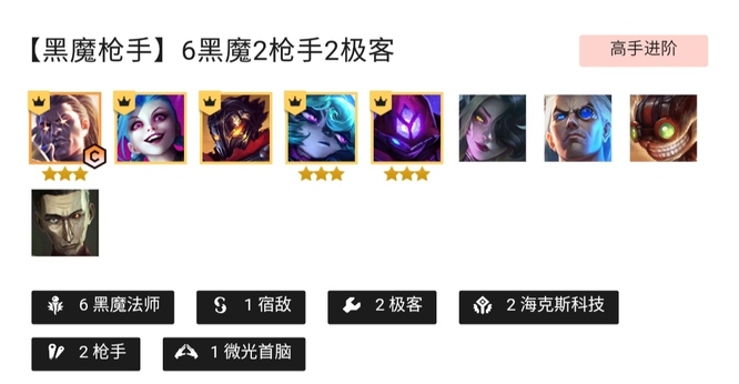 云顶之弈枪手配什么阵容