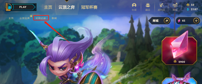 云顶之弈怎么看历史战绩_如何查看云顶之弈历史战绩