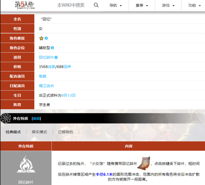 第五人格手游小女孩原名