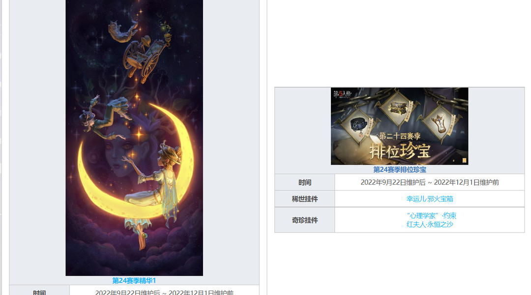 第五人格手游二十四赛季什么时候结束的