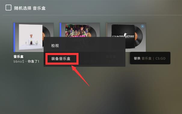 csgo反恐精英音乐盒为什么只能装在一方