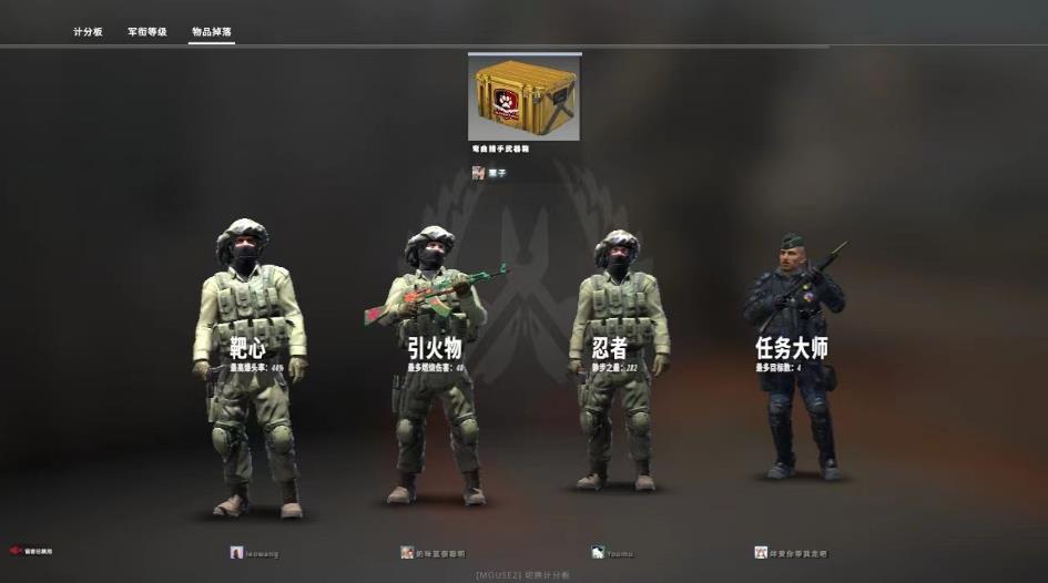 csgo反恐精英所有模式都掉箱子吗